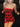 RED STRAPLESS MINI DRESS WITH TRENDY LETTER PRINT DESIGN