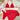 RED TEXTURE BIKINI WRAP SET ELASTANE FABRIC TEXTURE