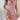 RIBBED MINI NIGHT DRESS SOFT STRIPED APRICOT