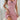 RIBBED MINI NIGHT DRESS SOFT STRIPED APRICOT