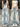 RIPPED DENIM JEANS HIGH WAIST LONG LENGTH