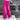 RIPPED PINK WIDE-LEG JEANS FOR WOMEN