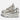 ROUND TOE HIGH SNEAKERS GRAY AND WHITE PAIR