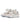 ROUND TOE HIGH SNEAKERS GRAY AND WHITE PAIR