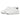 ROUND TOE SNEAKERS - WHITE LEATHER WITH GRAY SOLES - TOE BOARD SHOES