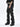 RUCHED LONG PANTS WITH PLEATED DESIGN AND MID WAIST