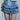 RUFFLED DENIM MINI SKIRT WITH LACE-UP DETAIL FOR CASUAL STREET STYLE