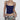 SCOOP NECK SLIM FIT TANK TOP IN NAVY BLUE WITH CAMOUFLAGE PANTS