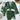 SHIMMERING GREEN SWIMSUIT SET ELASTANE FABRIC TEXTURE