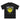 SHORT SLEEVE BLACK T-SHIRT WITH SMILEY FACE GRAPHIC