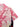 SHORT-SLEEVED SHIRT IN PINK AND WHITE PATTERNED REGULAR FIT LAPEL COLLAR