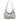SILVER BOW SHOULDER BAG WITH DELICATE BOW ACCENTS