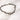 SILVER CHAIN-LINK NECKLACE WITH TOGGLE CLOSURE