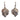 SILVER FACE-SHAPED EARRINGS FEATURING A SCULPTED FACE DESIGN