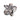 SILVER FLORAL PARADISE HAIR CLIP FLOWER-SHAPED HAIR