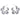 SILVER FLOWER-SHAPED EARRINGS PAIR FOR WOMEN JEWELRY ACCESSORY