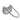 SILVER HEART-DECORATED SHOULDER BAG FOR WOMEN