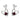 SILVER HEART EARRINGS WITH RED STONE JEWELRY FOR WOMEN