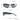 SILVER MIRRORED SUNGLASSES: Y2K DECORATIVE GLASSES