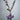 SILVER NECKLACE LILAC FLOWER PENDANT CHOKER