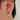 SILVER OVAL STARBURST STUD EARRINGS Y2K GEOMETRIC DESIGN - one size - Sweetheart Supplies