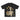 SKELETON AND FLOWERS BLACK TEE SHIRT LOVELY