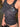 SLIM FIT BLACK SLEEVELESS TANK TOP WITH SILVER HAND CLASP - URBAN FLAIR