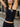 SLIM FIT BLACK SLEEVELESS TANK TOP WITH SILVER HAND CLASP - URBAN FLAIR