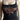 SLIM FIT CASUAL BLACK TANK TOP WITH BUTTERFLY DESIGN AND NECKLACE