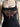SLIM FIT CASUAL BLACK TANK TOP WITH BUTTERFLY DESIGN AND NECKLACE
