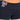 SLIM FIT DARK BLUE SHORTS WITH BOW PATTERN AND CONTRAST STITCHING