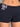 SLIM FIT DARK BLUE SHORTS WITH BOW PATTERN AND CONTRAST STITCHING