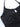 SLIM FIT HALTERNECK TOP WITH CUTOUTS - BLACK HALTER TOP