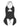 SLIM FIT HALTERNECK TOP WITH CUTOUTS - BLACK HALTER TOP