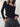 SLIM FIT LONG SLEEVE TOP WITH BOW-ACCENTED STRAPS