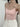 SLIM FIT PINK TOP AND WHITE SKIRT SET WITH Y2K SOLID COLOR STYLE