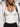 SLIM FIT V-NECK TANK TOP - WHITE RIBBED FIT COTTON