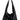 SLOUCHY SHOULDER BAG - BLACK NYLON SHOULDER BAG