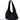 SLOUCHY SHOULDER BAG - BLACK NYLON SHOULDER BAG