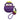 SMILING EGGPLANT AIRPODS CASE WITH MANGOSTEEN CHARM