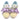 SNEAKERS: TULIP DREAM AESTHETIC SNEAKERS, PASTEL RIBBON TIES