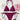 SOLID COLOR BIKINI SET WITH CLASSIC HALTER NECK AND LINING TEXTURE