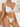 SPARKLY TRIM WHITE BIKINI COLOR BLOCK DESIGN