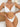 SPARKLY TRIM WHITE BIKINI COLOR BLOCK DESIGN