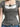 SQUARE NECK COLLAR TOP WITH RANDOM PRINTING Y2K STYLE