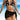 STAR BIKINI SET WITH SARONG ELASTANE FABRIC TEXTURE