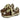STAR BROWN VEGAN LEATHER SNEAKERS