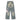 STAR-DECORATED BAGGY JEANS WITH ROPE BELT FOR WOMEN