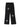 STAR DESIGN MID WAIST COTTON BLEND STRAIGHT LEG PANTS