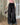 STAR EMBROIDERED BLACK BAGGY PANTS
